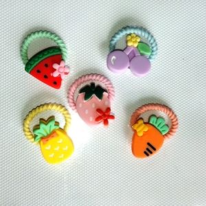 10pc "Fruit" Themed Hair Ties